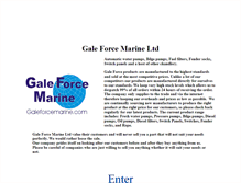 Tablet Screenshot of galeforcemarine.com